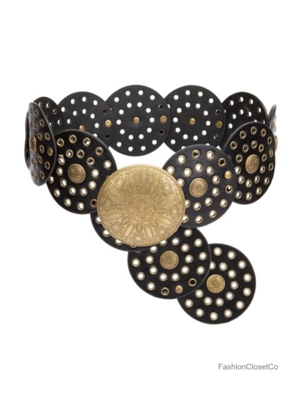 PU Leather Western Belt Floral Embossed Silver Buckle
